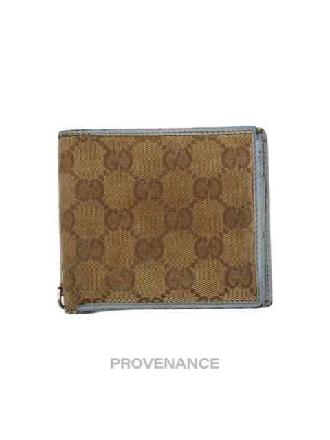 GUCCI Gucci Bifold Wallet - GG Canvas Blue