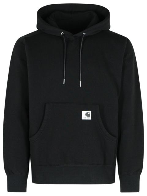 sacai Sacai CHARHARTT Work In Progress Black Sweatshirt