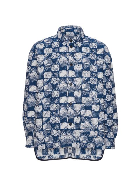 HENRIK VIBSKOV BIG SHIRT - FOOTPRINTS