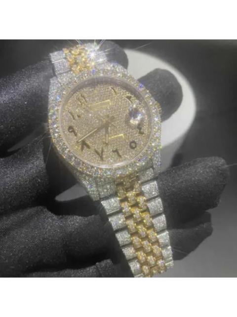 New Moissanite Iced Out Bust Down Watch 