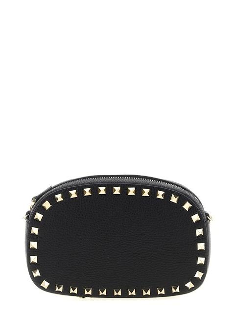 Valentino Valentino Rockstud Mini Black Leather Crossbody New