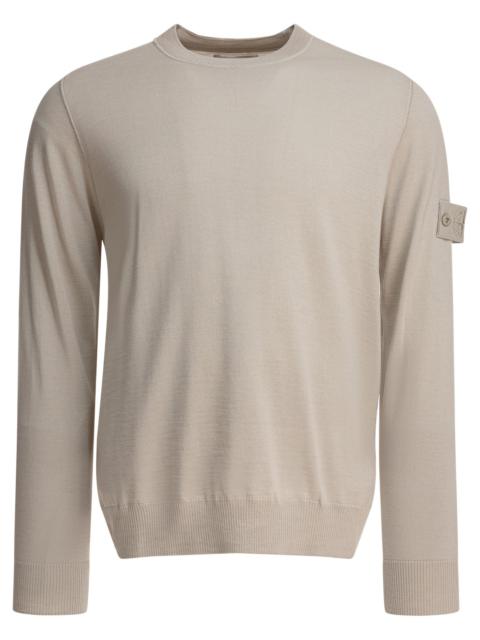 Stone Island Light Rws Pure Wool Crewneck Sweater
