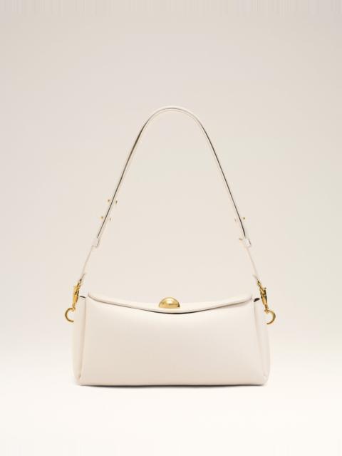 AMI Paris WHITE COW LEATHER CARROUSEL BAG