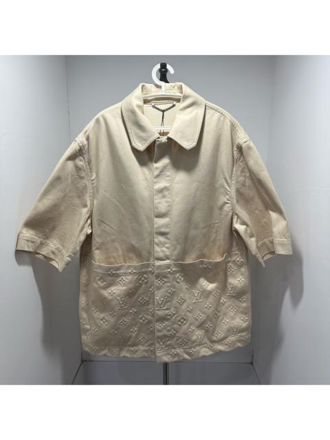 Louis Vuitton Louis Vuitton Beige All-Over Print Short Sleeve Shirt