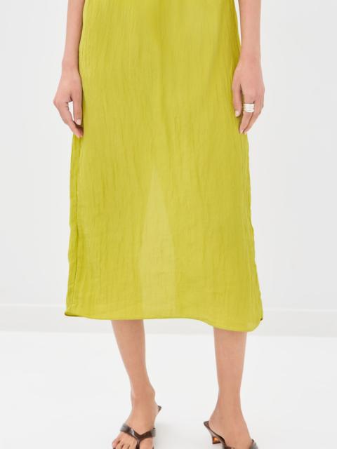 Tibi The Crinkle Slip Skirt