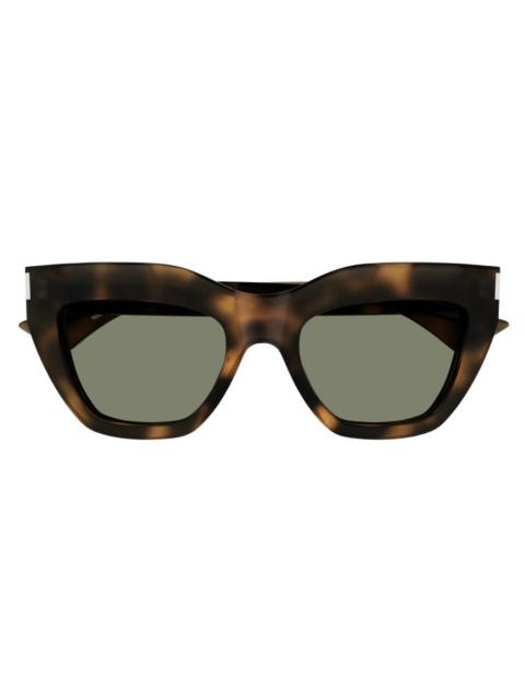 SAINT LAURENT Saint Laurent Green Cat Eye Ladies Sunglasses SL 759 003 53