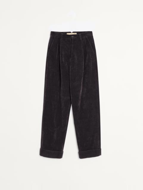 Valentino WASHED COTTON-LINEN VELVET PANTS
