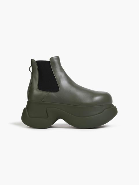 Marni Leather platform Chelsea boots