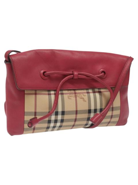 Burberry Burberry Nova Check Shoulder Bag Pvc Pink Beige