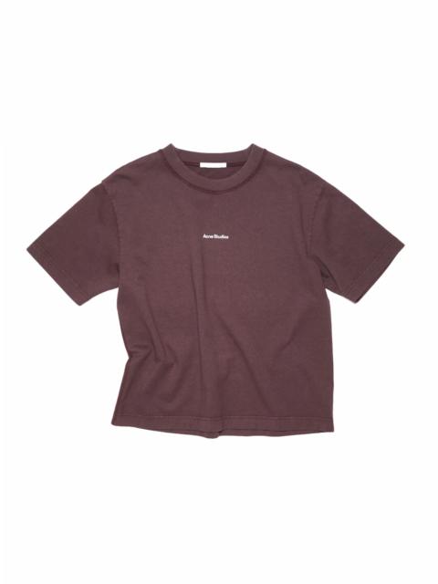 Acne Studios Acne Studios Logo T-Shirt Aubergine Purple