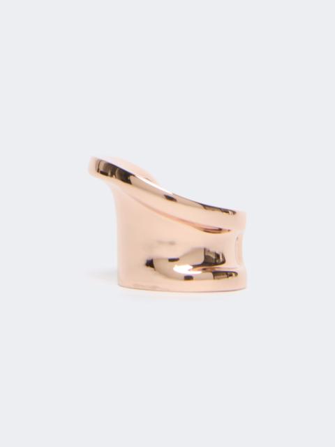 Max Mara Asymmetric metal ring - BRONZE