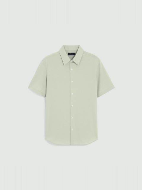 Theory Irving Short-Sleeve Shirt in Structure Knit