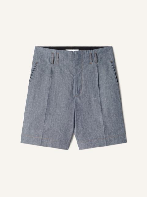 Lanvin BLUE CHAMBRAY SHORTS