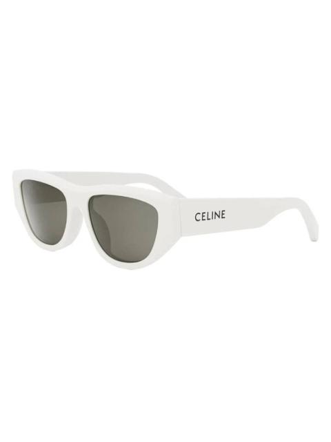 CELINE Celine Monochroms Smoke Cat Eye Ladies Sunglasses CL40278U 25A 55