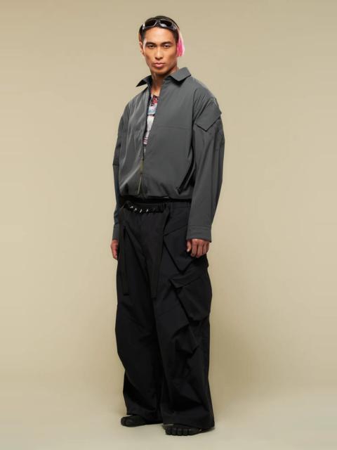 ACRONYM LA12-M Nylon Stretch Shirt Jacket Gray