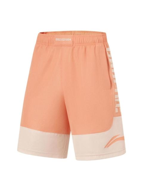 Li-Ning Li-Ning BadFive Logo Basketball Shorts 'Light Orange' AAPT045-6