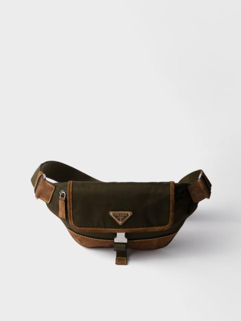 Prada Re-Nylon and suede belt bag