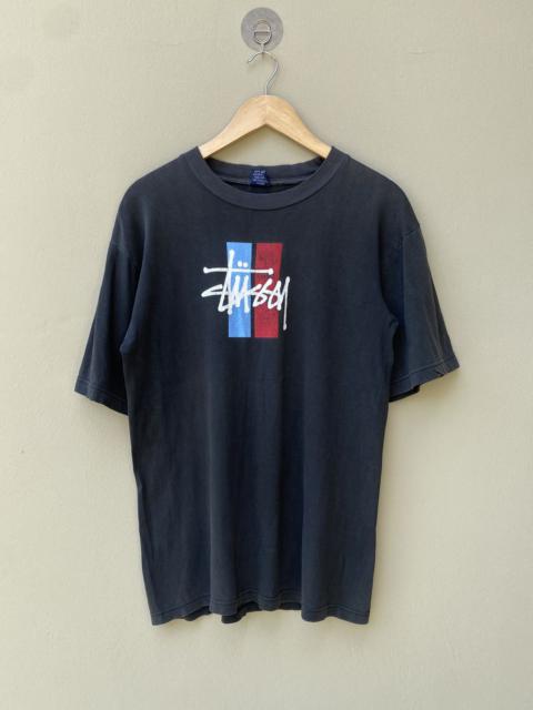 RARE VINTAGE STUSSY BASIC LOGO DISTRESSED TSHIRT
