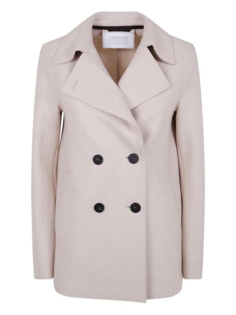 Harris Wharf London Introducing the "WOMEN PEACOAT PRESSED WOOL" from the renowned brand HARRIS WHARF LONDON, a stunning