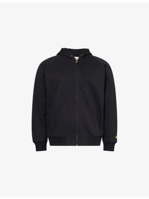 Carhartt Logo-Embroidered Zip-Up Cotton-Blend Hoody