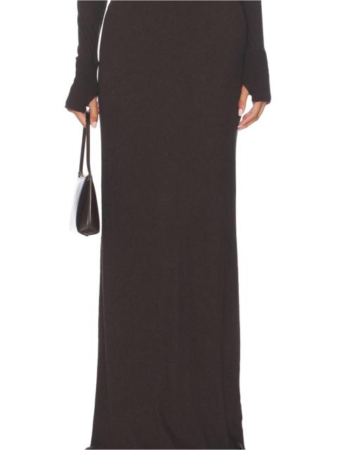 Enza Costa Cashmere Bias Skirt