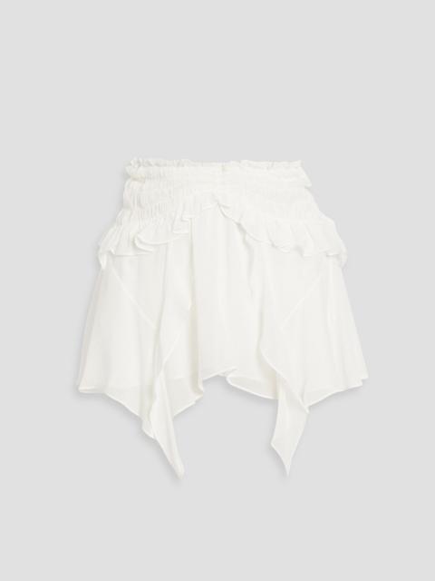 Isabel Marant Tripsy draped crepon mini skirt