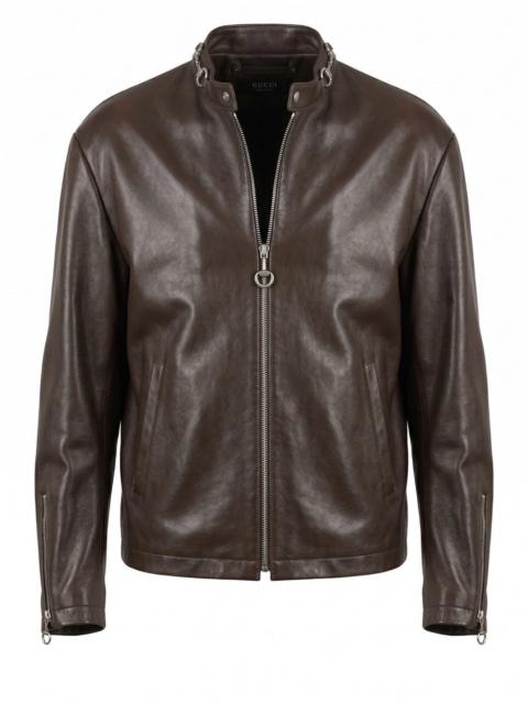 GUCCI Gucci Men Bull Leather Jacket