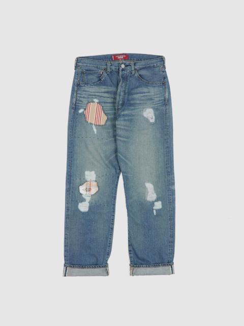 Junya Watanabe MAN Junya Watanabe MAN Straight Patched and Repaired Denim Jeans
