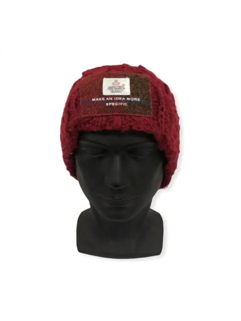 Other Designers Harris Tweed - Japanese Brand Harris Tweed Big Logo knit Beanie Hat