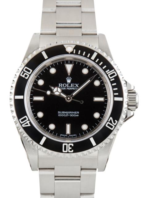 ROLEX Pre-Owned Rolex Submariner Black Dial Ref 14060 No Date