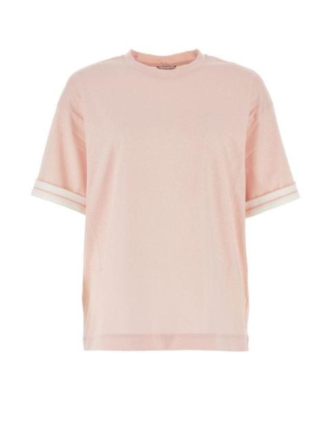 Burberry Woman Pink Cotton Oversize T-Shirt