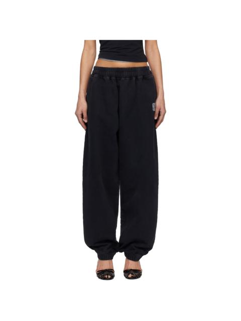 VETEMENTS Black Biker Cross Logo Sweatpants