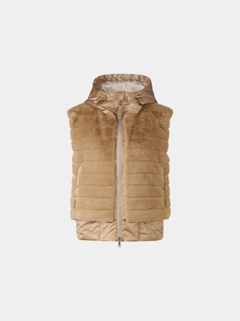 BOGNER Yumi fur vest in Beige
