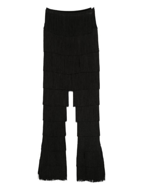 NORMA KAMALI fringed leggings