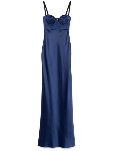 ANNA OCTOBER Matelassé Detailed Maxi Dress