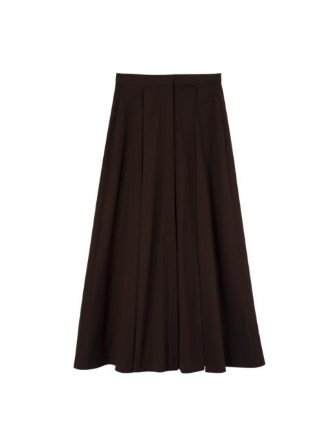 Longchamp Midi skirt Ebony - Popelin