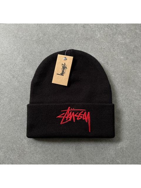 Stussy big logo cuff beanie hat