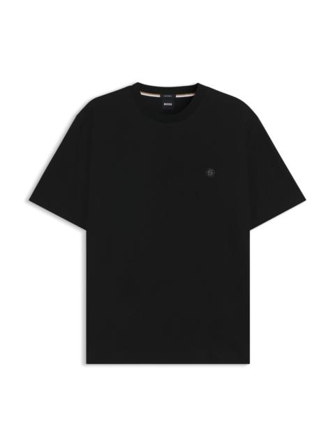 BOSS REGULAR-FIT T-SHIRT IN COTTON WITH MONOGRAM PRINT