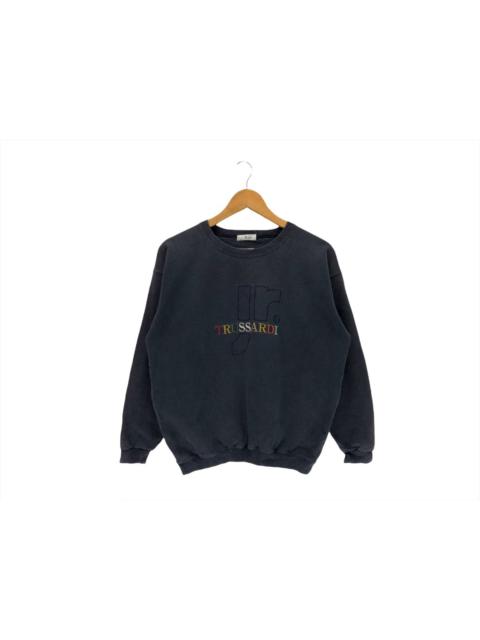 Other Designers Trussardi Embroidery Multicolour Logo Sweatshirt