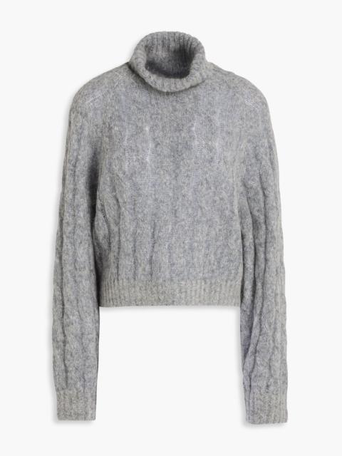 Brunello Cucinelli Bead-embellished wool and mohair-blend turtleneck sweater