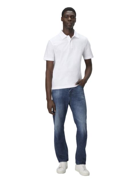 Missoni Missoni Tonal Zigzag Cotton Jersey Polo Shirt in White at Nordstrom