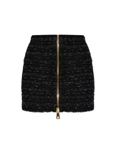 Balmain Balmain Short Tweed Skirt