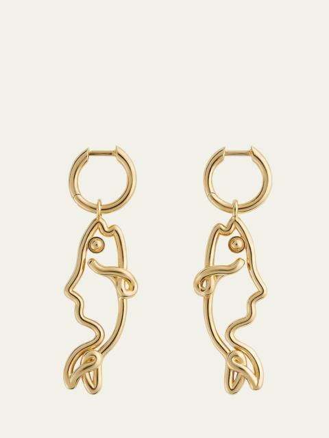 Bottega Veneta Fish Earrings