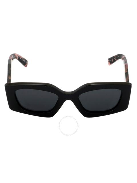 Prada Prada Dark Grey Irregular Ladies Sunglasses PR 15YS 1AB5S0 51