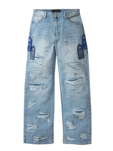 WHO DECIDES WAR SIDE PATCH RELAXATION DENIM