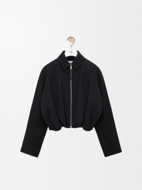 Loewe Draped jacket in cotton and silk