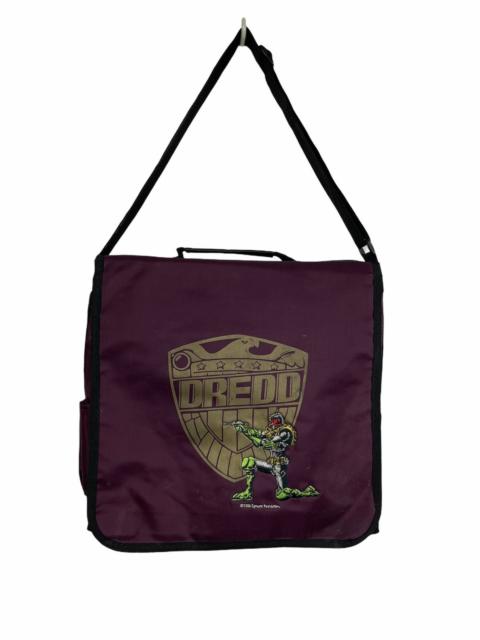 Other Designers VINTAGE 90s JUDGE DREDD EMBROIDERED DESIGN MESSENGER BAG