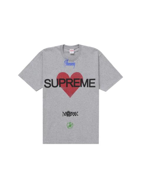 Supreme Supreme Announcing Tee Heather Grey