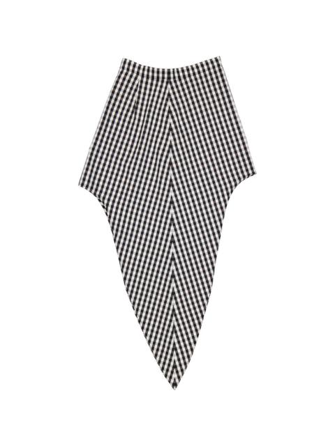 Burberry Burberry Ladies Black Gingham Scarf-tie Mini Skirt, Brand Size 4 (US Size 2)