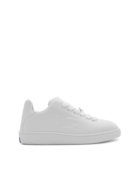 Burberry debossed-logo leather sneakers